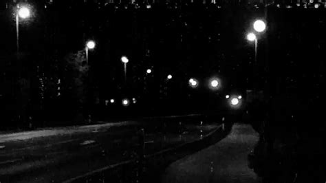 Creepy Street View - Night Lights + Grain Effect Loop — Free Stock Footage Archive