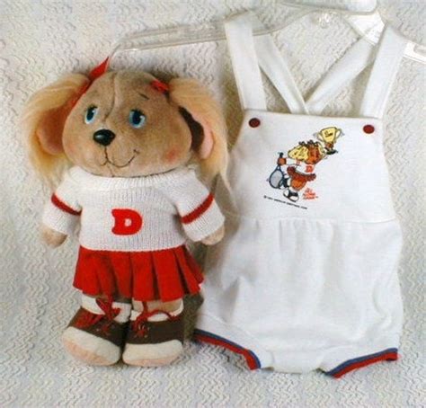 Vintage Get Along Gang Dotty Dog 1984 Baby Short Overalls ...