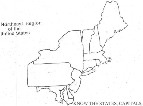 States and Capitals of the Northeast United States Diagram | Quizlet ...