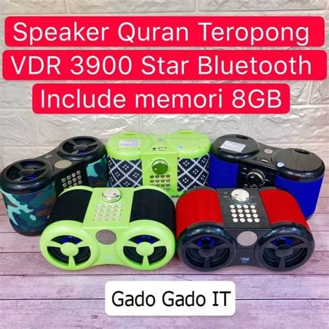 Jual Speaker Quran Alquran Bluetooth Portable Speaker Quran VDR3900 Teropon di Seller Delta ...