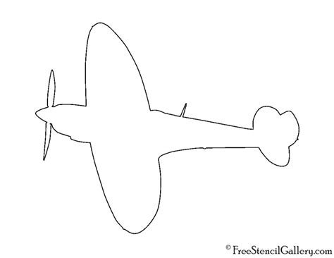 Supermarine Spitfire Stencil | Free Stencil Gallery