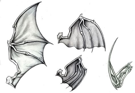 Batwings | Татуировки с крылом, Рисунок ангельских крыльев ...
