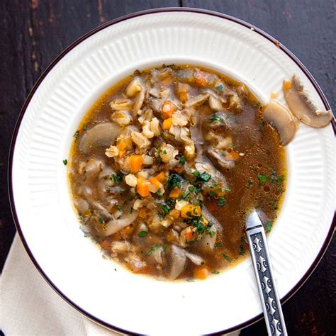 Mushroom-Barley Soup | Saveur