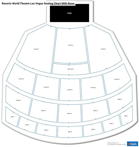 Resort World Theatre Seating Plan | Printable Templates Free