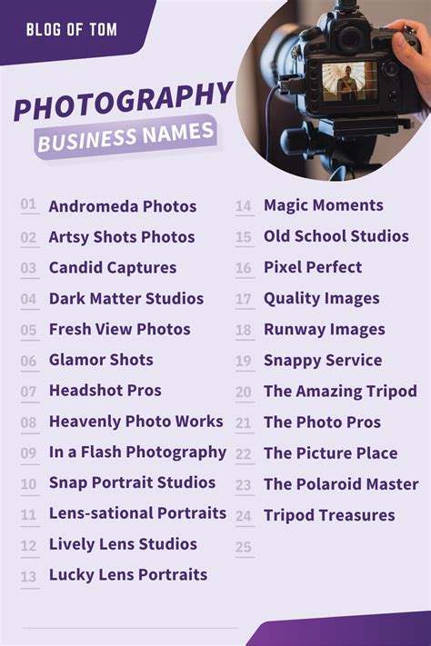 150 catchy photography business names – Artofit