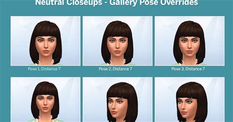 Sims 4 Creations by Lavsm: Neutral Closeups - Gallery Pose Overrides