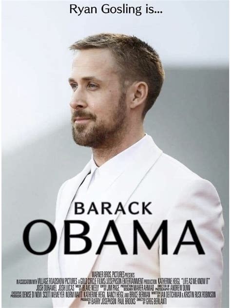 "Ryan Gosling Obama movie meme" Poster for Sale by DrMemes | Redbubble