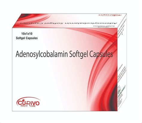 Adenosylcobalamin Softgel Capsules, 10X1X10 at Rs 1390/box in Kala Amb ...