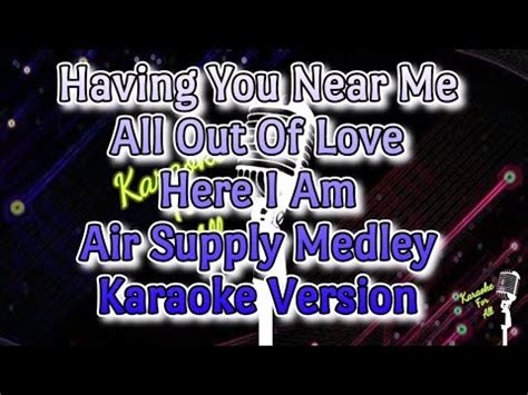 Air Supply Medley (Karaoke Version) - YouTube