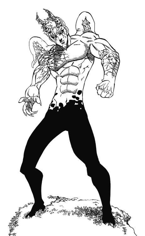 Hendricksen in his Grey Daemon form | Nanatsu, Manga