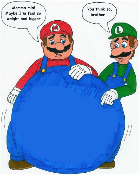 Mario's feel so chubby by MCsaurus on DeviantArt