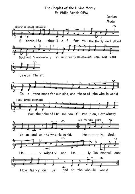 sheet-music-chaplet-divine-mercy-chant.png (1250×1800) | Divine mercy chaplet, Divine mercy, Divine