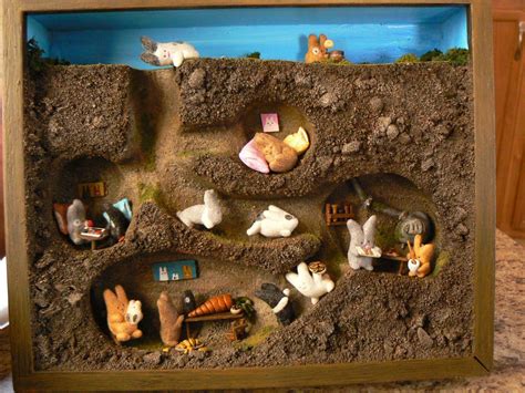 the bare bear lair: Hoppy Bunny Thanksgiving Dinner Diorama | Diorama ...