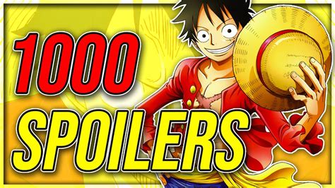 ONE PIECE Manga Chapter 1000 Full SPOILERS! - YouTube