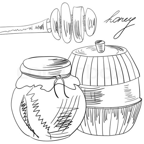 Honey Pot Drawing at GetDrawings | Free download