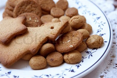 Traditional danish Christmas cookies on ... | Stock image | Colourbox