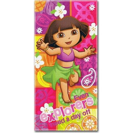 Dora the Explorer Summer Salsa Beach Towel - Walmart.com