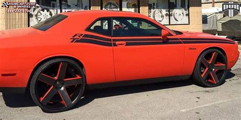 Dodge Challenger Dub Baller - S116 Wheels Black & Machined with Dark Tint