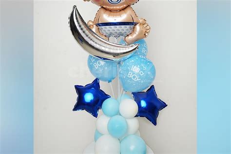 A Welcome Baby Boy Balloon Stand for your Welcome Baby Celebration. | Kanpur