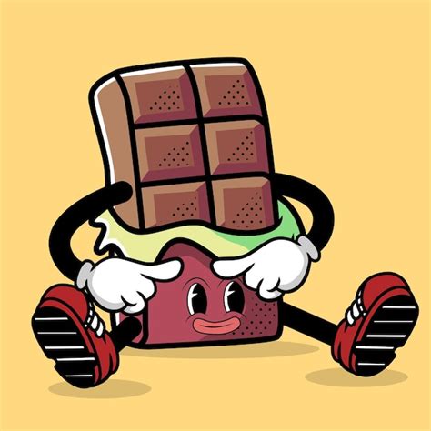 Premium Vector | Mascot chocolate character