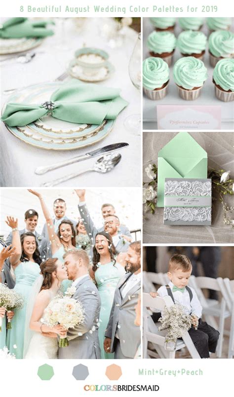 8 Beautiful August Wedding Color Palettes for 2019 - ColorsBridesmaid