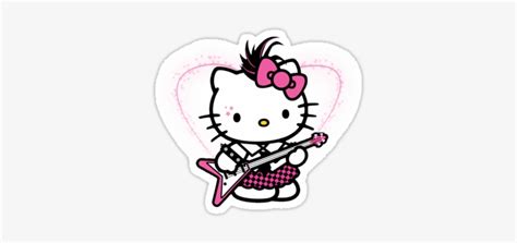 Hello Kitty Rockstar - Kitty Rocker - 375x360 PNG Download - PNGkit