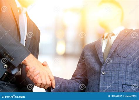 Successful Business People Shaking Hands at the Meeting Stock Image - Image of electronic ...