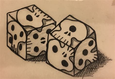 "Oogie-Boogie's Dice" | Spooky tattoos, Creepy tattoos, Dice tattoo