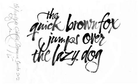 Pinzell · Brush · Quick Brown Fox 2012 | Calligraphy letters, Miro ...