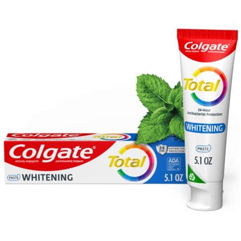 Colgate Total Whitening Toothpaste Mint Toothpaste, 5.1 oz - Foods Co.