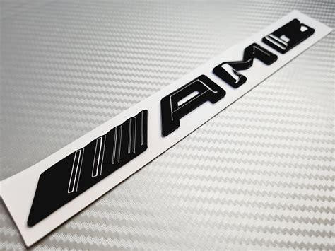 Mercedes AMG Badge - Gloss Black