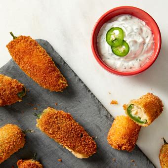 Homemade Jalapeño Poppers & Dipping Sauce - Extra Helpings