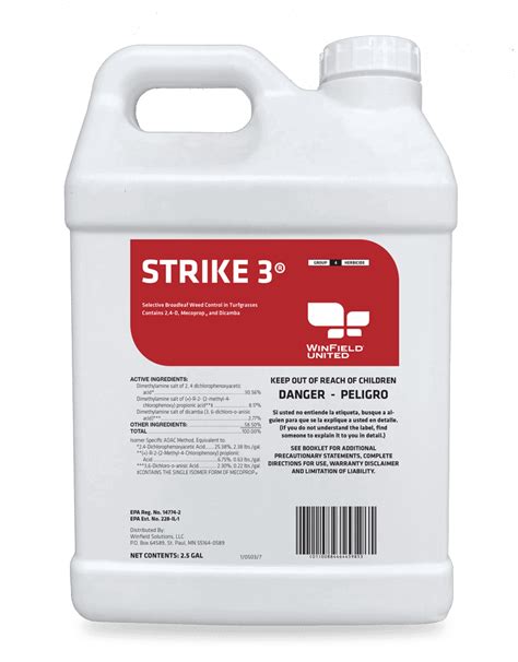 Strike 3 Selective Broadleaf Herbicide (Trimec 992), WinField | Forestry Distributing North ...