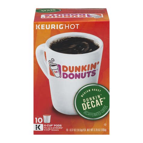 Dunkin Donuts Decaf Coffee K Cups / Dunkin Donuts K Cup Pods Original Blend Decaffeinated Roast ...