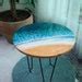 Ultra Realistic Blue Ocean Resin Table Round Epoxy Ocean Coffee Table ...