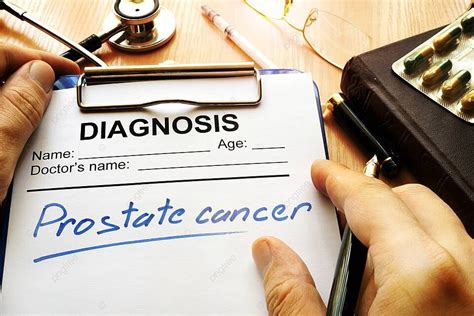 Prostate Cancer Diagnosis On A Medical Form Medicine Diagnosis Health Photo Background And ...