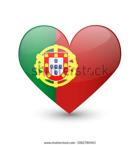 Portugal Flag Heart Love Emoji Icon Stock Vector (Royalty Free) 1082780465 | Shutterstock