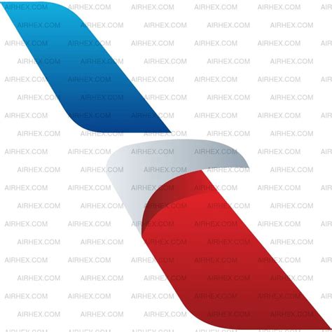 an airplane is flying in the sky with red and blue tail fins on it's side