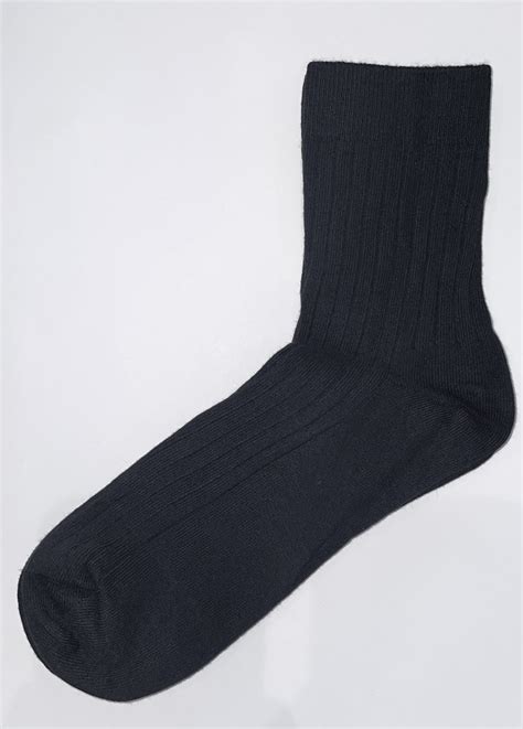 Black Pure Cotton Socks | Chusette