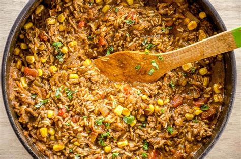 One Pan Mexican Rice & Mince - Family meal, cooks in one pot