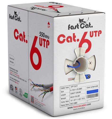 Buy fast Cat. Cat 6 Ethernet Cable 1000ft (Blue) - 23 AWG, CMR ...