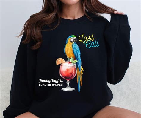 Jimmy Buffett RIP Sweatshirt for Margaritaville Parrotheads, Retro Jimmy Buffett in Memory of ...