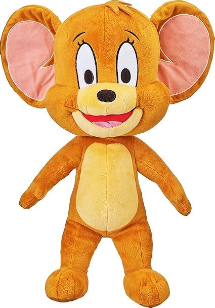 Amazon.com: Tom & Jerry 16"" Jumbo Plush: Jerry, Multicolor : Toys & Games