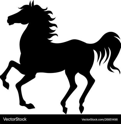 Arabian horse silhouette Royalty Free Vector Image