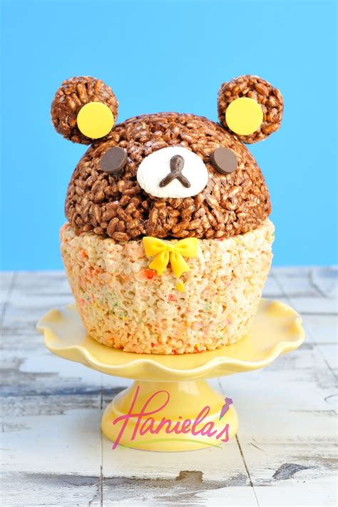 Rilakkuma Rice Krispies Cake - Haniela's | Recipes, Cookie & Cake ...