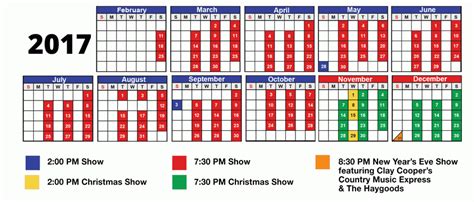 Branson Show Schedule, Ticket Guide, Jan - Dec Cheap Coupons