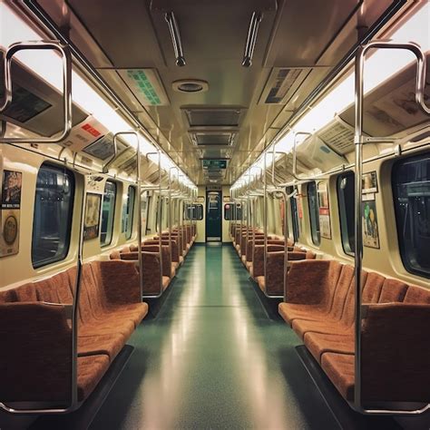 Premium AI Image | Metro train interior