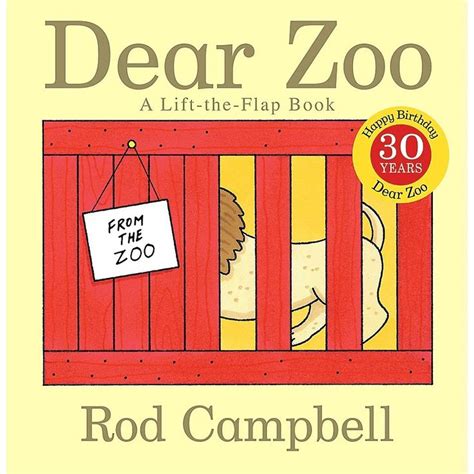 "dear Zoo" Board Book By Rod Campbell | Dear zoo, Flap book, Best baby book