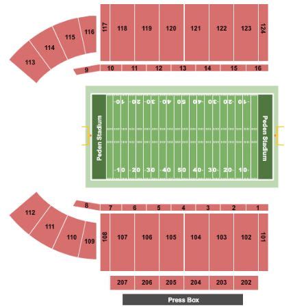 Peden Stadium Tickets and Peden Stadium Seating Chart - Buy Peden ...