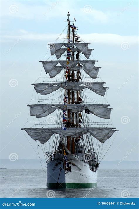 Sail Ship in New York Harbor during NYC Fleet Week Stock Image - Image of navy, mediterranean ...